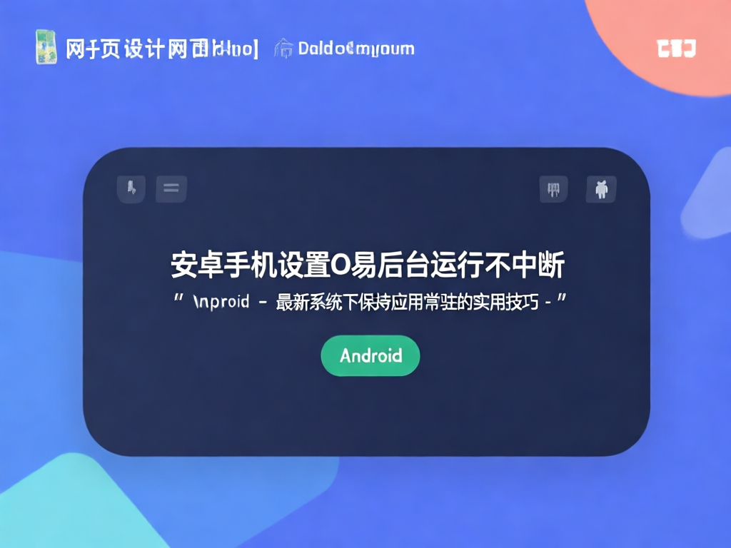 O易后台运行设置界面
